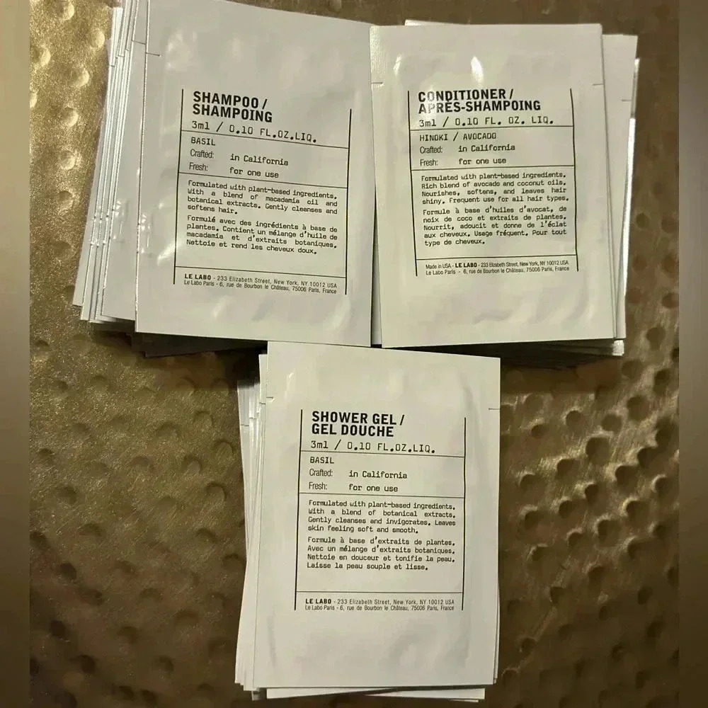 Le Labo Shampoo+Conditioner+Shower Gel Travel Set - Total 45PCS